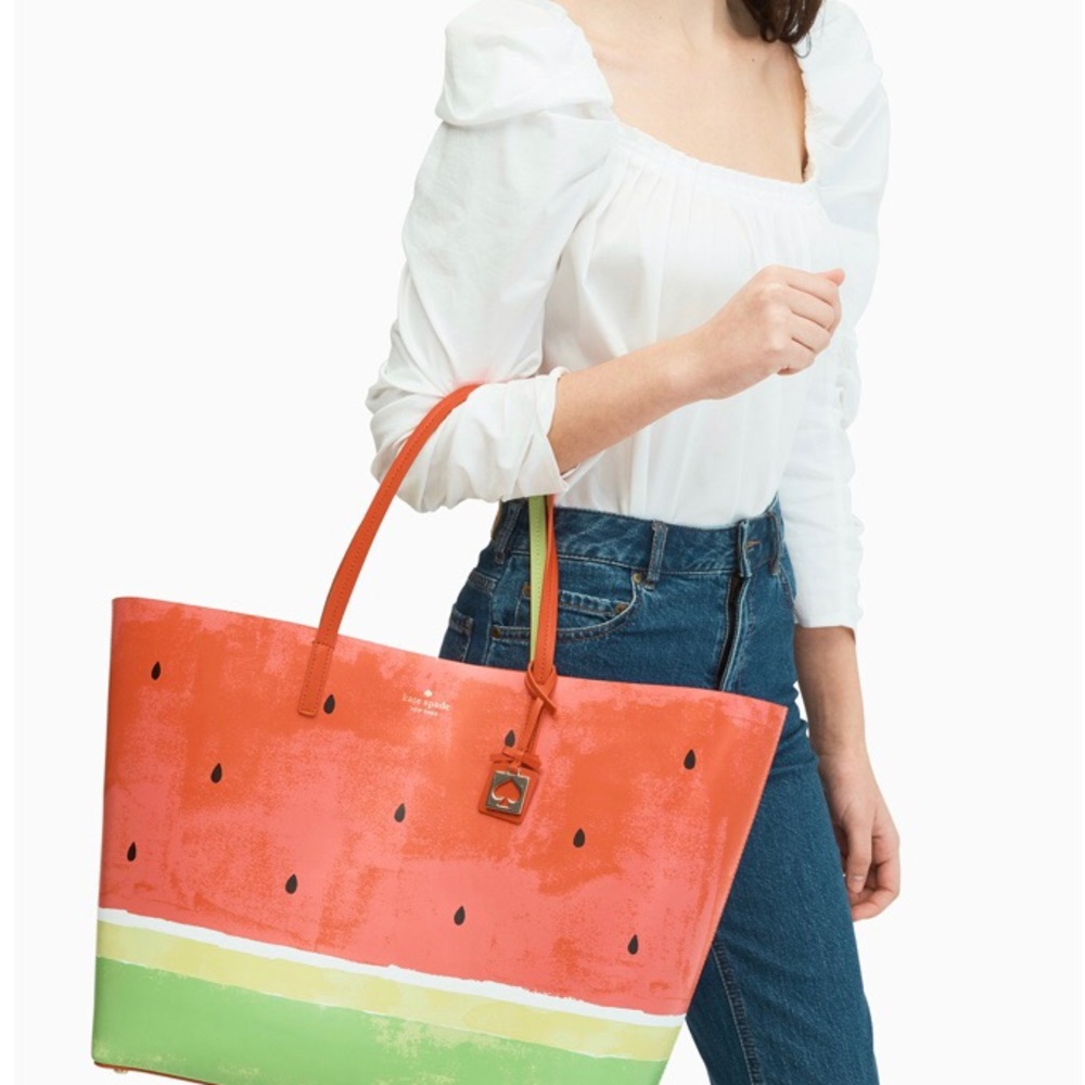 Kate Spade Make A Splash Watermelon Tote - Picture 2 of 4